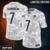 Men's Atlanta Falcons Bijan Robinson Nike Arctic Camo Salute To Service Limited Jersey
