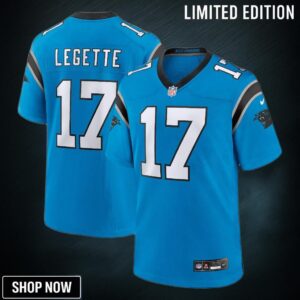 Men's Carolina Panthers Xavier Legette Nike Blue Alternate Game Jersey
