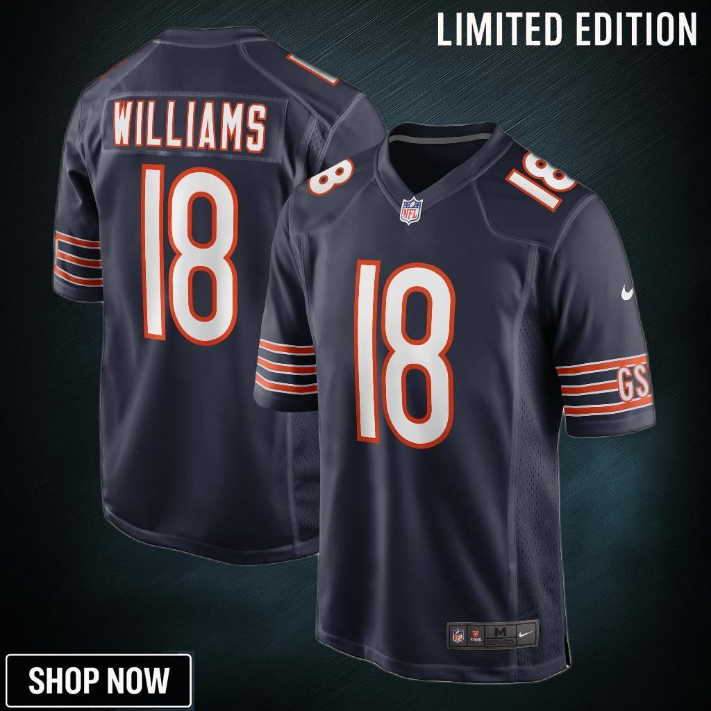 Men's Chicago Bears Caleb Williams Nike Navy Player Game Jersey