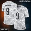 Men's Cincinnati Bengals Joe Burrow Nike Arctic Camo Salute To Service Limited Jersey