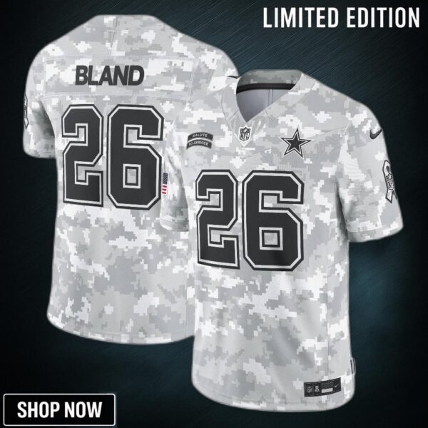 Men's Dallas Cowboys Daron Bland Nike Arctic Camo Salute To Service Limited Jersey