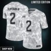 Men's Denver Broncos Patrick Surtain Ii Nike Arctic Camo Salute To Service Limited Jersey
