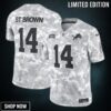 Men's Detroit Lions Amon-ra St. Brown Nike Arctic Camo Salute To Service Limited Jersey