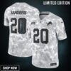 Men's Detroit Lions Barry Sanders Nike Arctic Camo Salute To Service Retired Player Limited Jersey