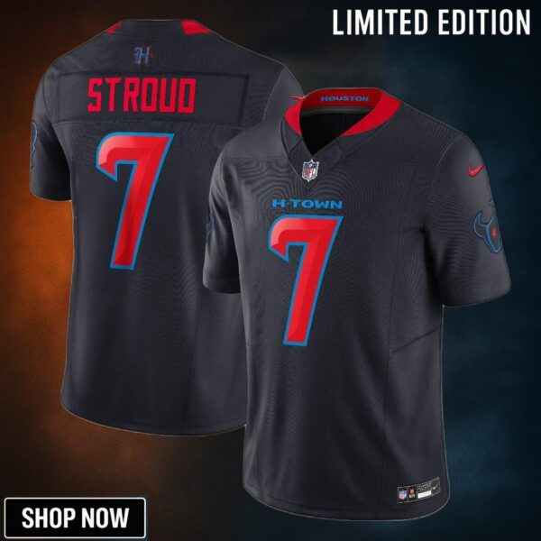 Men's Houston Texans C.j. Stroud Nike Navy 2nd Alternate Vapor F.u.s.e. Limited Jersey