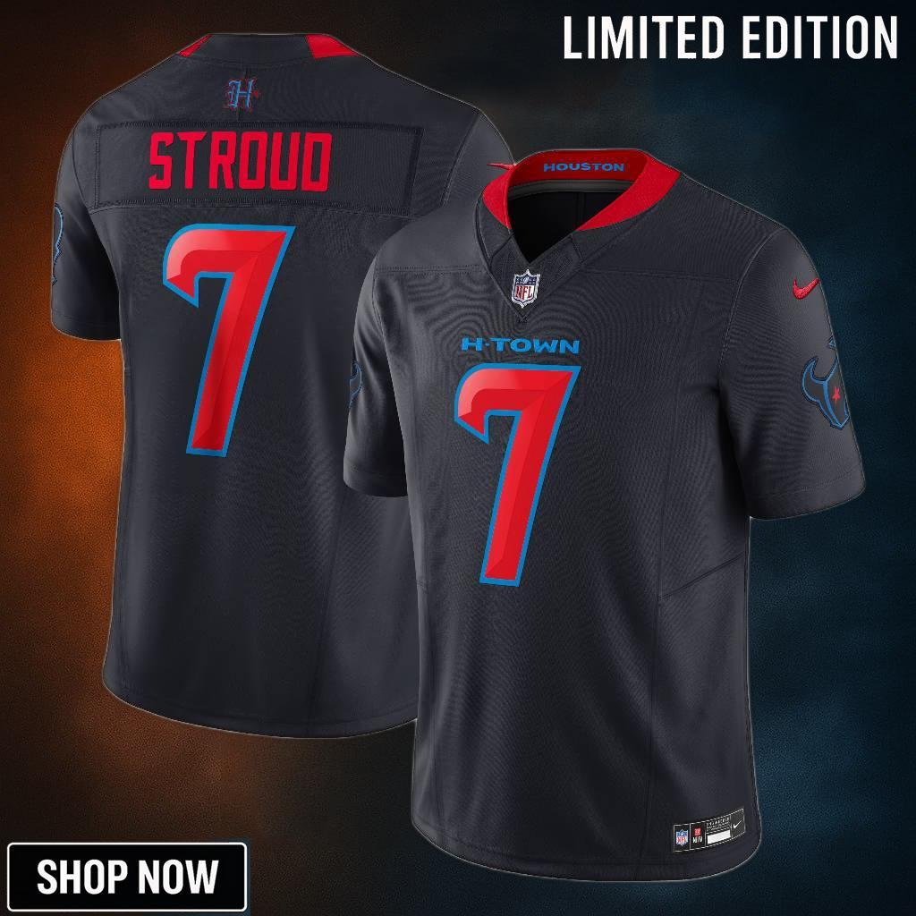 Men's Houston Texans C.j. Stroud Nike Navy 2nd Alternate Vapor F.u.s.e. Limited Jersey