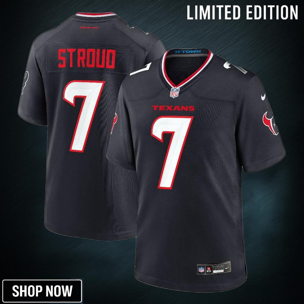 Men's Houston Texans C.j. Stroud Nike Navy Game Jersey