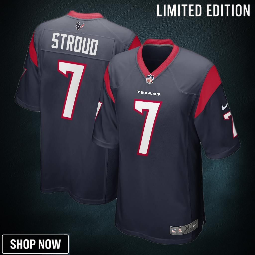 Men's Houston Texans C.j. Stroud Nike Navy Game Jersey