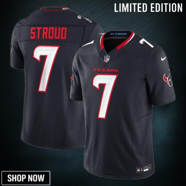 Men's Houston Texans C.j. Stroud Nike Navy Vapor F.u.s.e. Limited Jersey