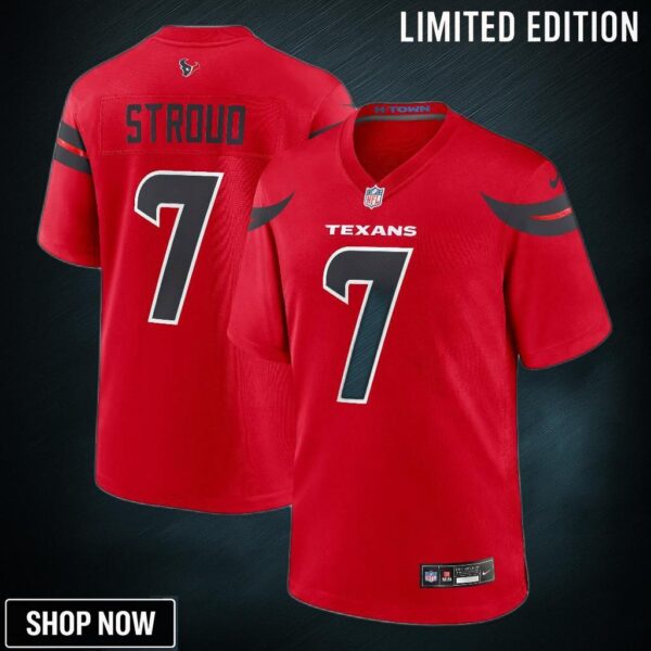 Men's Houston Texans C.j. Stroud Nike Red Alternate Game Jersey