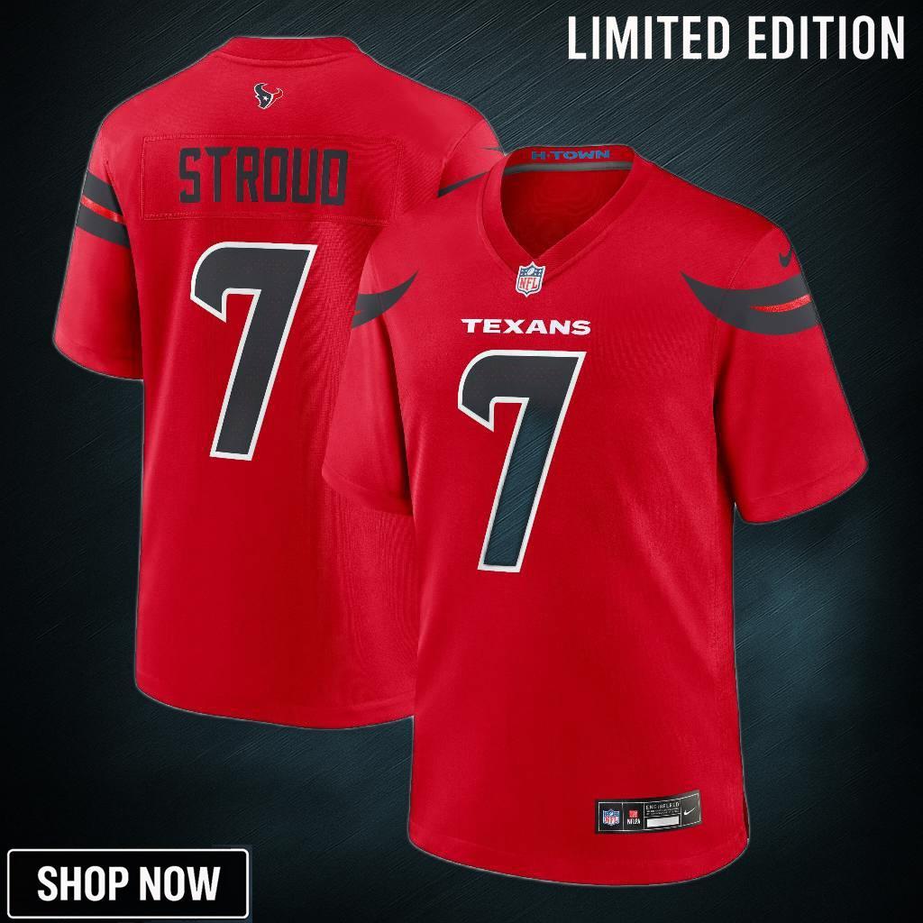 Men's Houston Texans C.j. Stroud Nike Red Alternate Game Jersey
