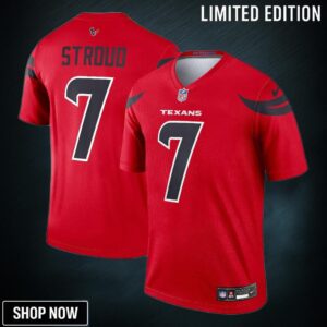 Men's Houston Texans C.j. Stroud Nike Red Alternate Legend Player Performance Top
