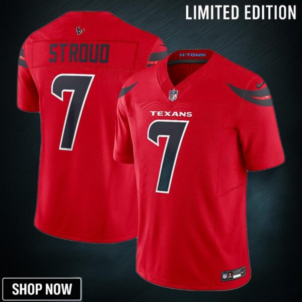 Men's Houston Texans C.j. Stroud Nike Red Alternate Vapor F.u.s.e. Limited Jersey