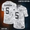 Men's Indianapolis Colts Anthony Richardson Nike Arctic Camo Salute To Service Limited Jersey