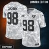 Men's Las Vegas Raiders Maxx Crosby Nike Arctic Camo Salute To Service Limited Jersey