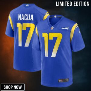 Men's Los Angeles Rams Puka Nacua Nike Royal Home Game Jersey