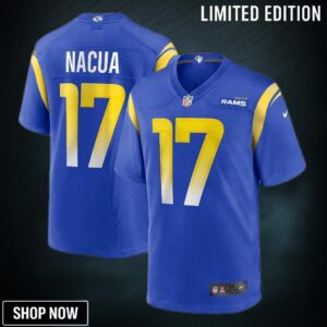 Men's Los Angeles Rams Puka Nacua Nike Royal Home Game Jersey