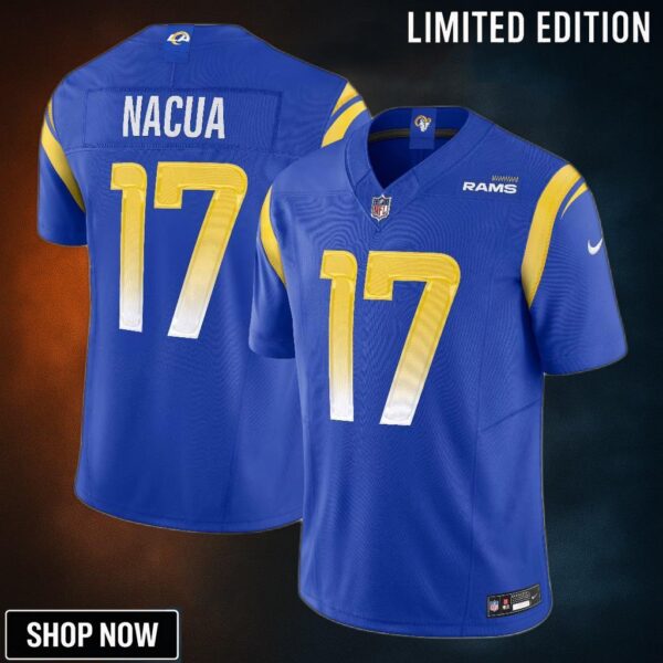 Men's Los Angeles Rams Puka Nacua Nike Royal Vapor F.u.s.e. Limited Jersey