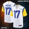 Men's Los Angeles Rams Puka Nacua Nike White Game Jersey