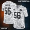 Men's New York Giants Lawrence Taylor Nike Arctic Camo Salute To Service Retired Player Limited Jersey