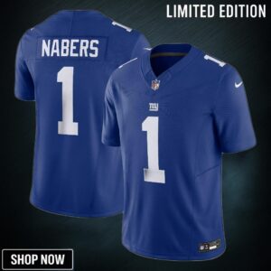 Men's New York Giants Malik Nabers Nike Royal Vapor F.u.s.e. Limited Jersey