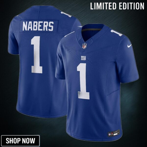 Men's New York Giants Malik Nabers Nike Royal Vapor F.u.s.e. Limited Jersey