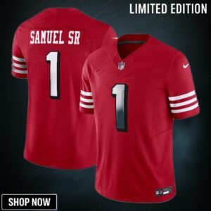 Men's San Francisco 49ers Deebo Samuel Sr Nike Scarlet Alternate Vapor F.u.s.e. Limited Jersey