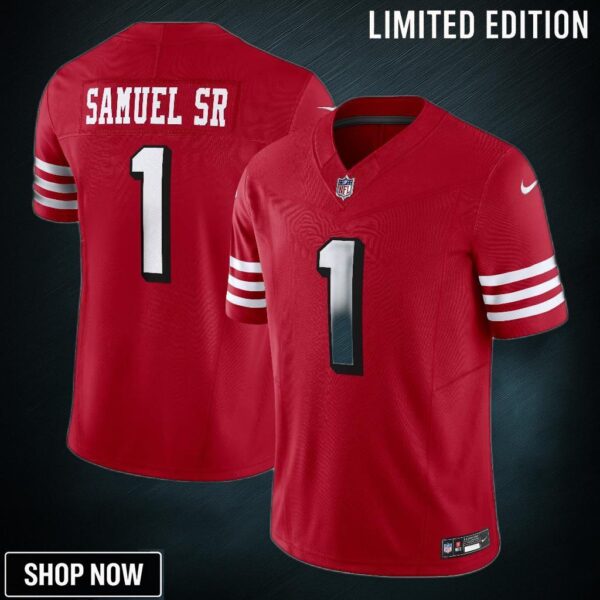 Men's San Francisco 49ers Deebo Samuel Sr Nike Scarlet Alternate Vapor F.u.s.e. Limited Jersey