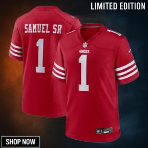 Men's San Francisco 49ers Deebo Samuel Sr Nike Scarlet Game Jersey