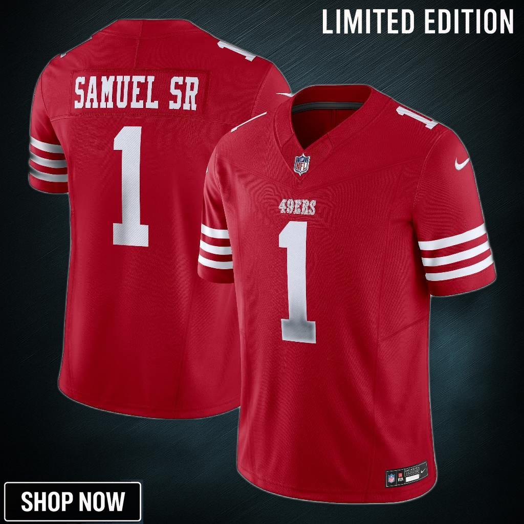 Men's San Francisco 49ers Deebo Samuel Sr Nike Scarlet Vapor F.u.s.e. Limited Jersey