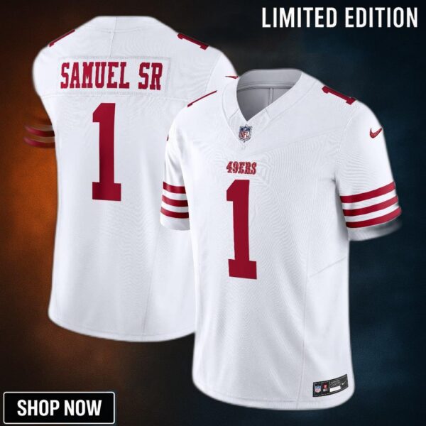 Men's San Francisco 49ers Deebo Samuel Sr Nike White Vapor F.u.s.e. Limited Jersey