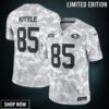 Men's San Francisco 49ers George Kittle Nike Arctic Camo Salute To Service Limited Jersey