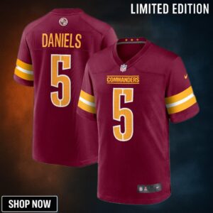 Men's Washington Commanders Jayden Daniels Nike Burgundy Player Game Jersey