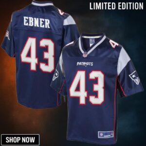 Mens New England Patriots Nate Ebner Nfl Pro Line Navy Team Color Jersey