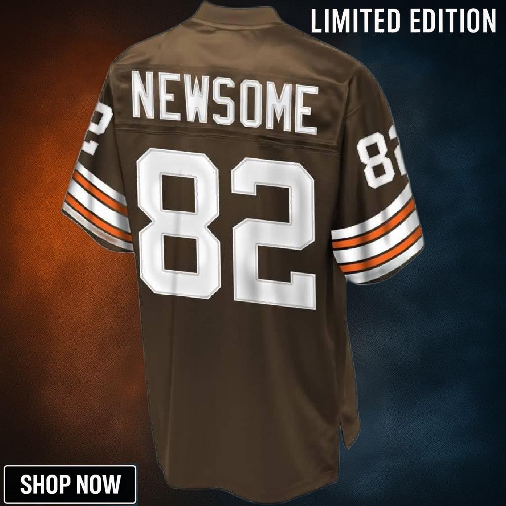 Mens Nfl Pro Line Cleveland Browns Historic Logo Ozzie Newsome Retired Player Jersey