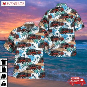 Merriville Fire Department, Lake County Indiana New Engine 7111 Hawaiian Shirt