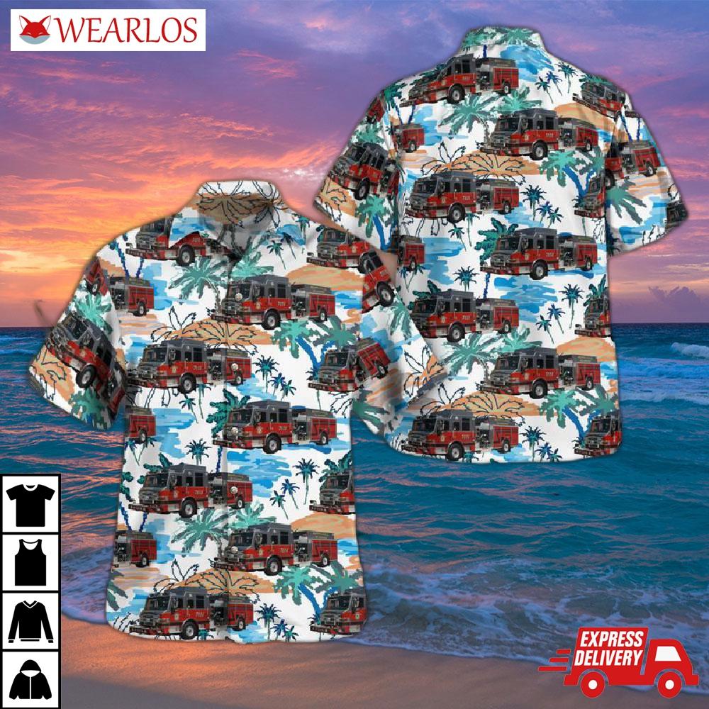 Merriville Fire Department, Lake County Indiana New Engine 7111 Hawaiian Shirt