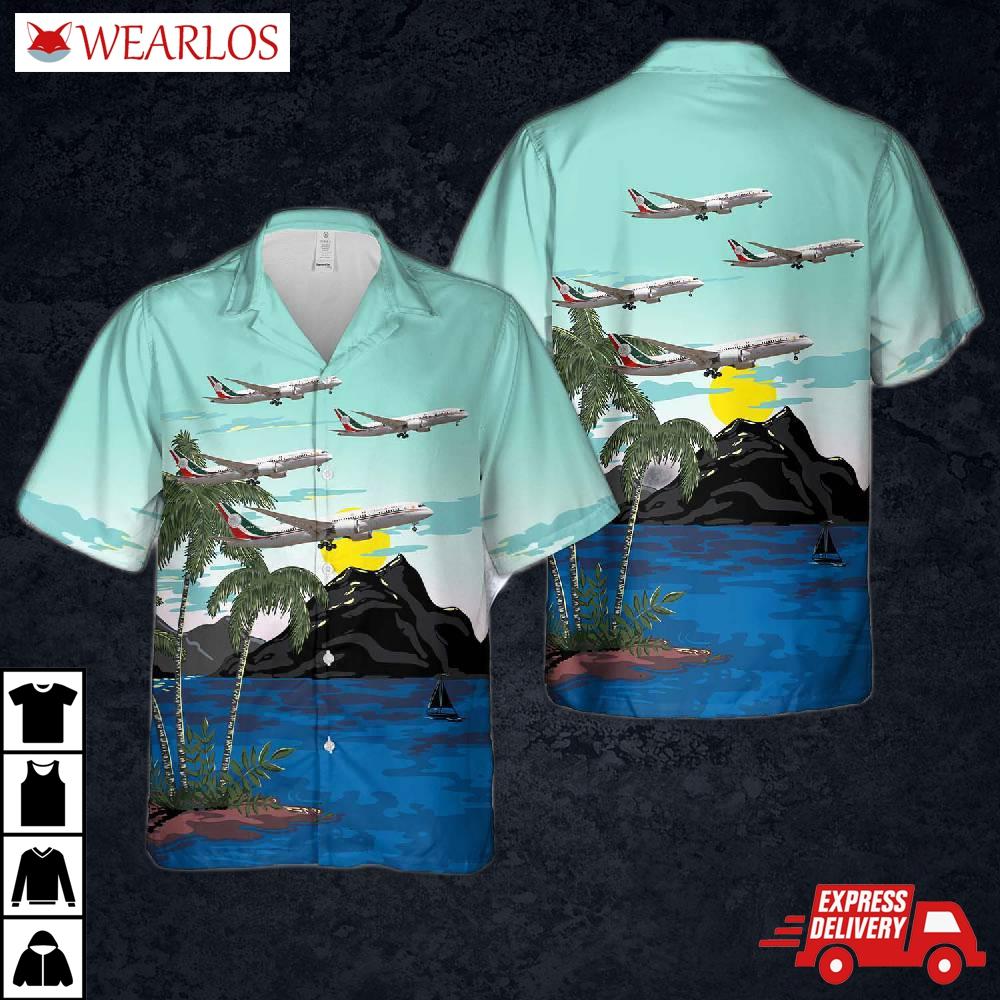 Mexican Air Force Boeing 787-8 Dreamliner Hawaiian Shirt