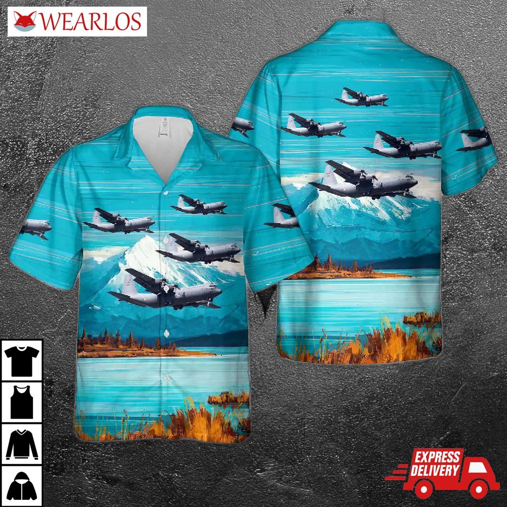 Mexican Air Force Lockheed C-130k-30 Hercules Hawaiian Shirt