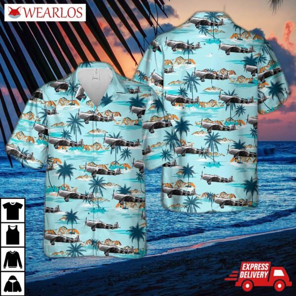 Mexican Air Force P-47d Thunderbolt Hawaiian Shirt
