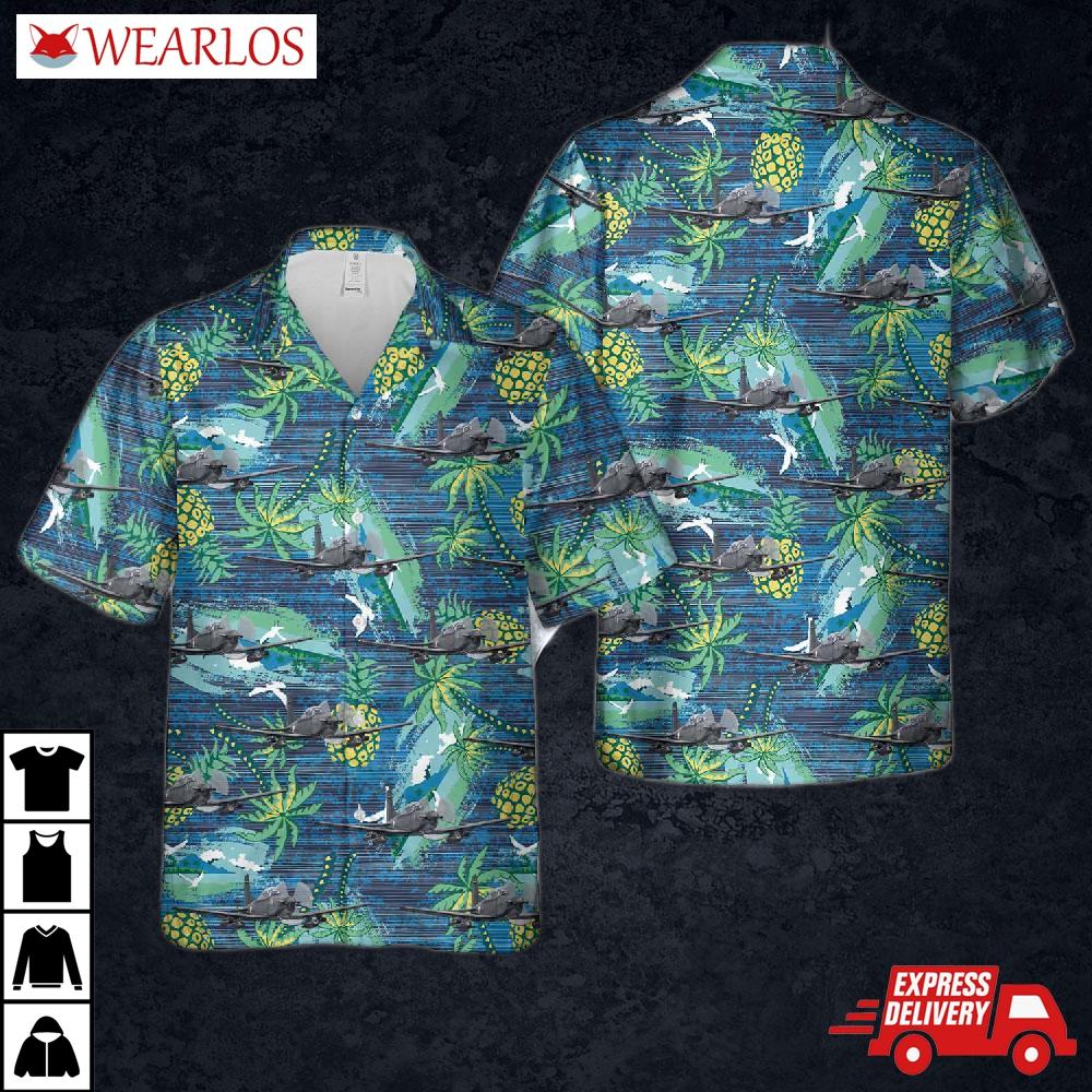 Mexican Air Force Pilatus Pc-7 Hawaiian Shirt