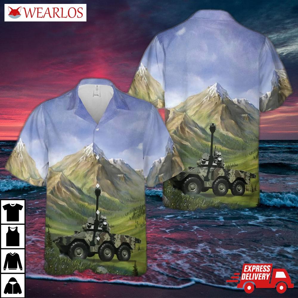 Mexican Army Panhard Lynx Erc-90 Hawaiian Shirt