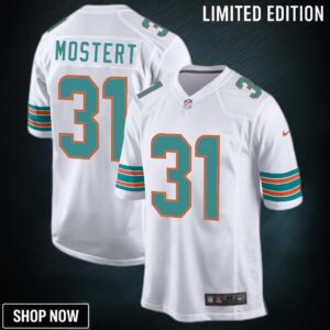 Miami Dolphins Raheem Mostert 31 Alternate Game Jersey - White