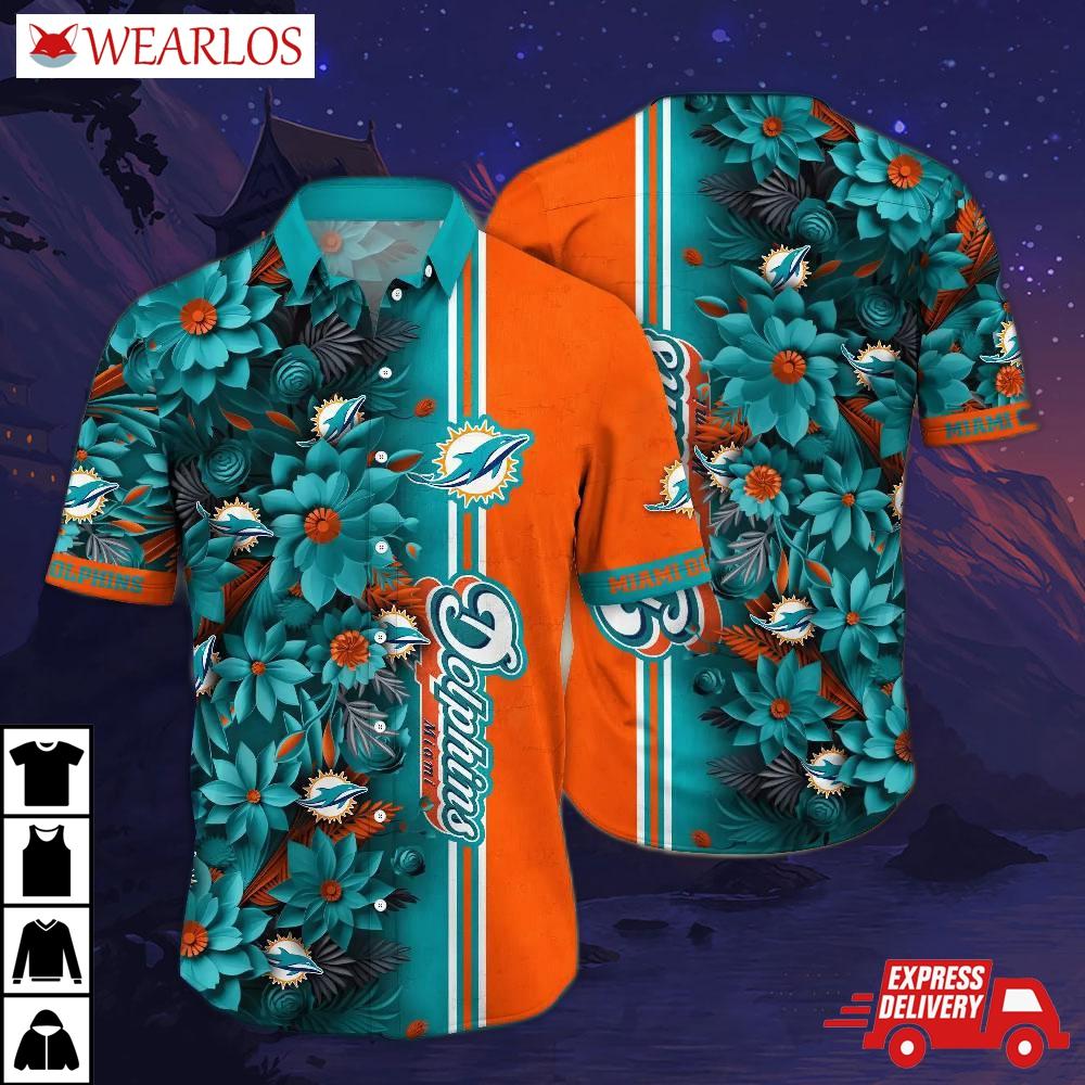 Miami Dolphins Tropical Glory Hawaiian Shirt