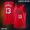 Miami Heat Nike City Edition Swingman Jersey - Red Bam Adebayo Unisex
