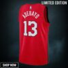Miami Heat Nike City Edition Swingman Jersey - Red Bam Adebayo Unisex