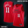 Miami Heat Nike City Edition Swingman Jersey - Red Jaime Jaquez Jr. Unisex