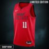 Miami Heat Nike City Edition Swingman Jersey - Red Jaime Jaquez Jr. Unisex