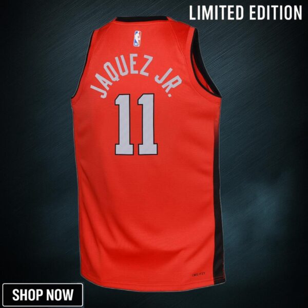 Miami Heat Nike City Edition Swingman Jersey - Red Jaime Jaquez Jr. Youth