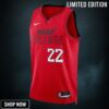 Miami Heat Nike City Edition Swingman Jersey - Red Jimmy Butler Unisex